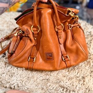 Dooney & Bourke Florentine Large Rich Brown Leather Satchel